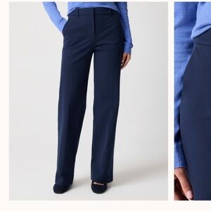 J. Crew Women's Deep Blue Wide Leg Pants